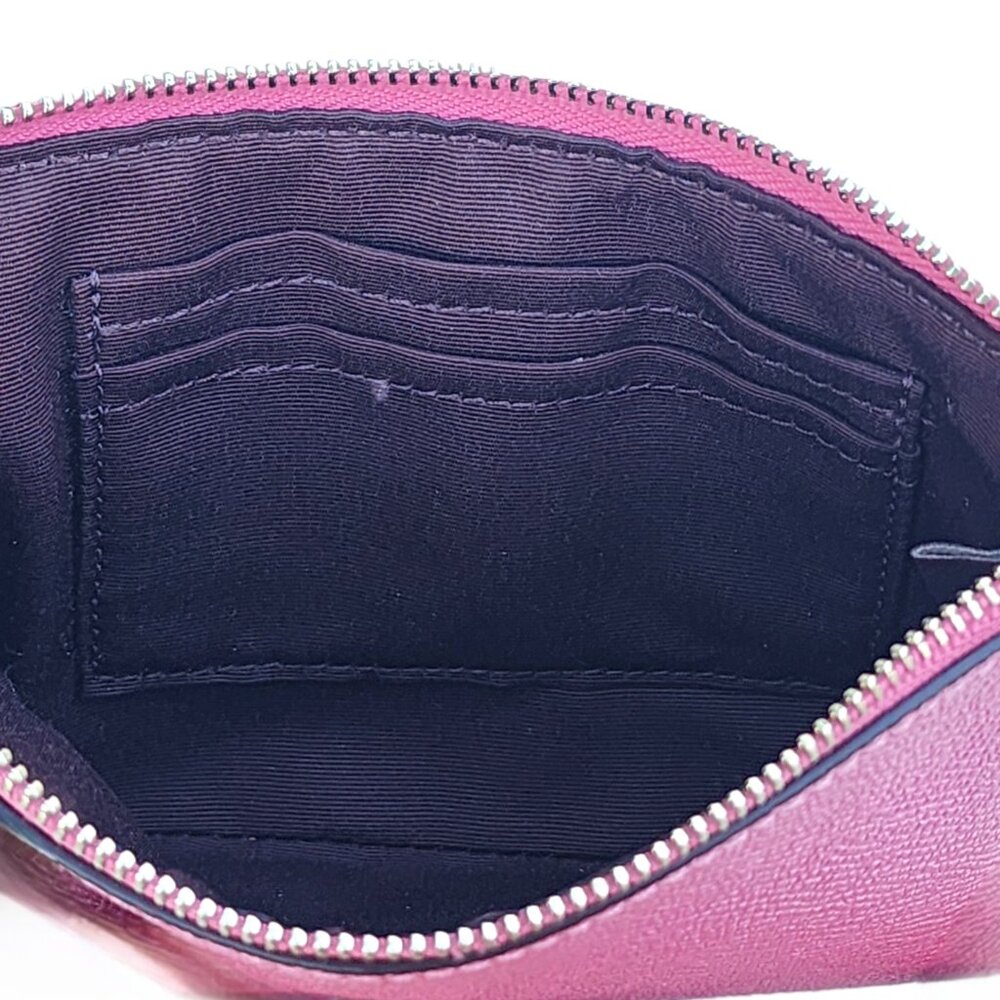 Coach Metallic Lilac Leather Wristlet - Picture 7 of 10